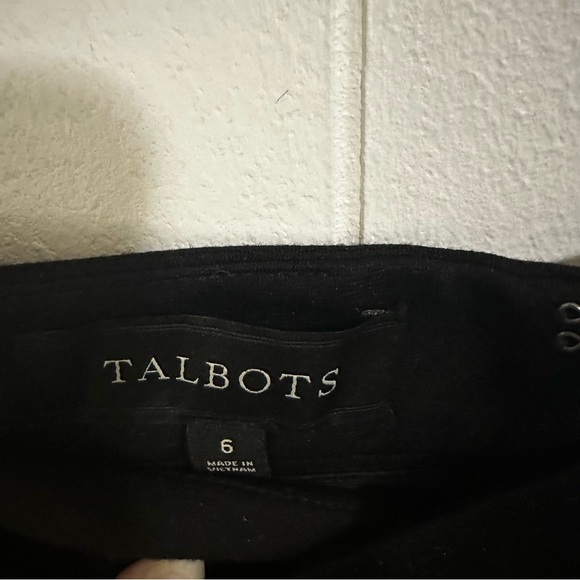 Talbots Black Knee-Length Pencil Skirt for Work - Picture 3 of 4